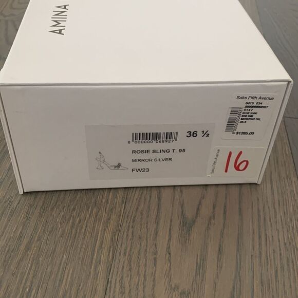 Amina Muaddi Empty Shoe Box for Heels Replacement Storage Gift Box 12”x8”x4” - Picture 8 of 10